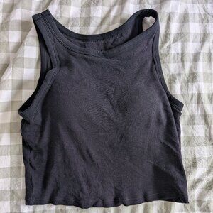 UNIQLO Ribbed Cropped Bra Sleeveless Top